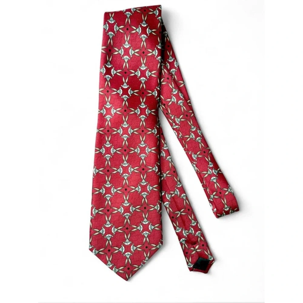 Looney Tunes Bugs Bunny Men's Red Neck Tie, Warners Brothers Vintage 1999 BNWT